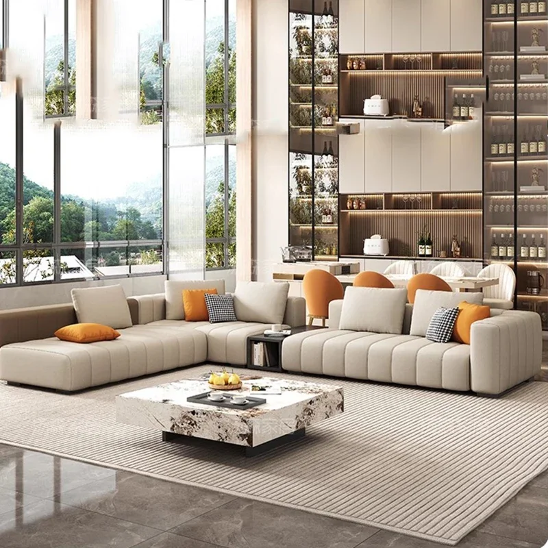 

Large Lounge Minimalist Sofa Wooden Designer Individual Loveseat Relaxing Sofa Office Lazy Full Sofy Do Salonu Room Decoration