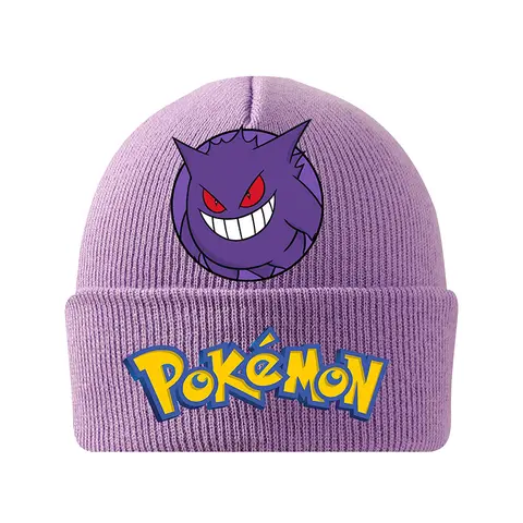 Pokémon Stickad Mössa Pikachu Tecknad Anime Stickad Mössa Pojkar Flickor Höst Vinter Varm Vindtät Barnmössor Varmare Bonnet Presenter 6 best sales motorhuv pikachu - №2