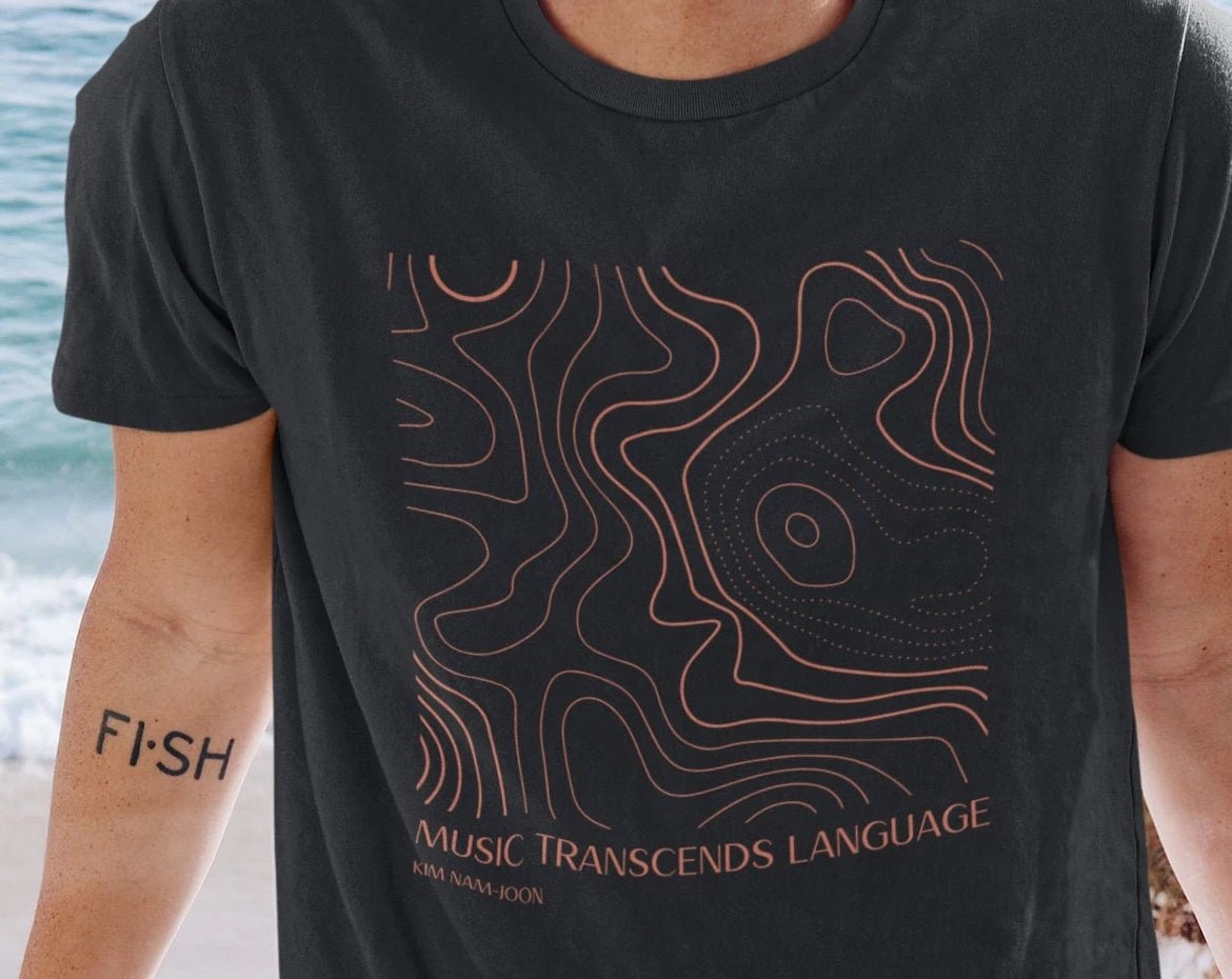 2026 New Music Transcends Language Quote T-Shirt Comfort Color Casual Print Graphic Tee Unisex Short Sleeve for Men And Women