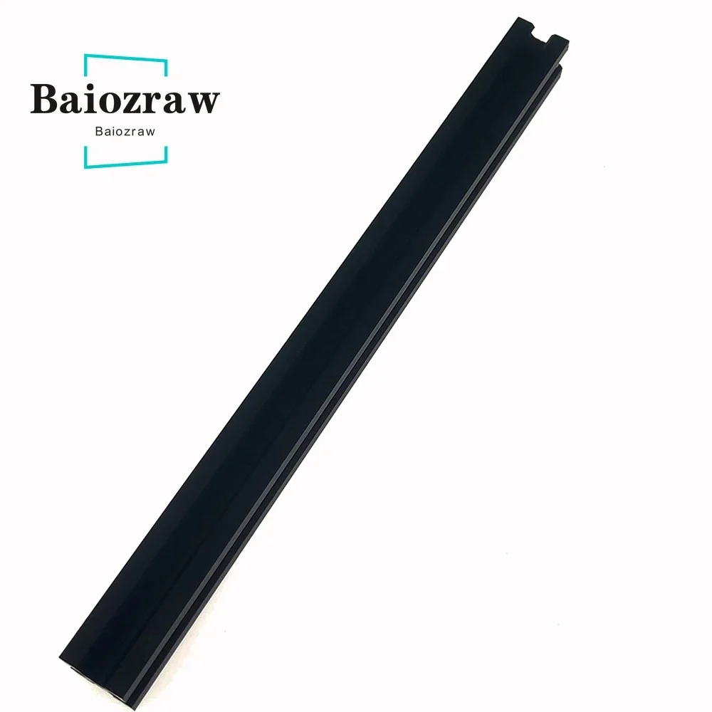 1 Stuks Zwart 100-800 Mm 2020 V Slot Aluminium Profiel Extrusie Voor 3D Printer Cnc Graveermachine schieten Track Houtbewerking Diy