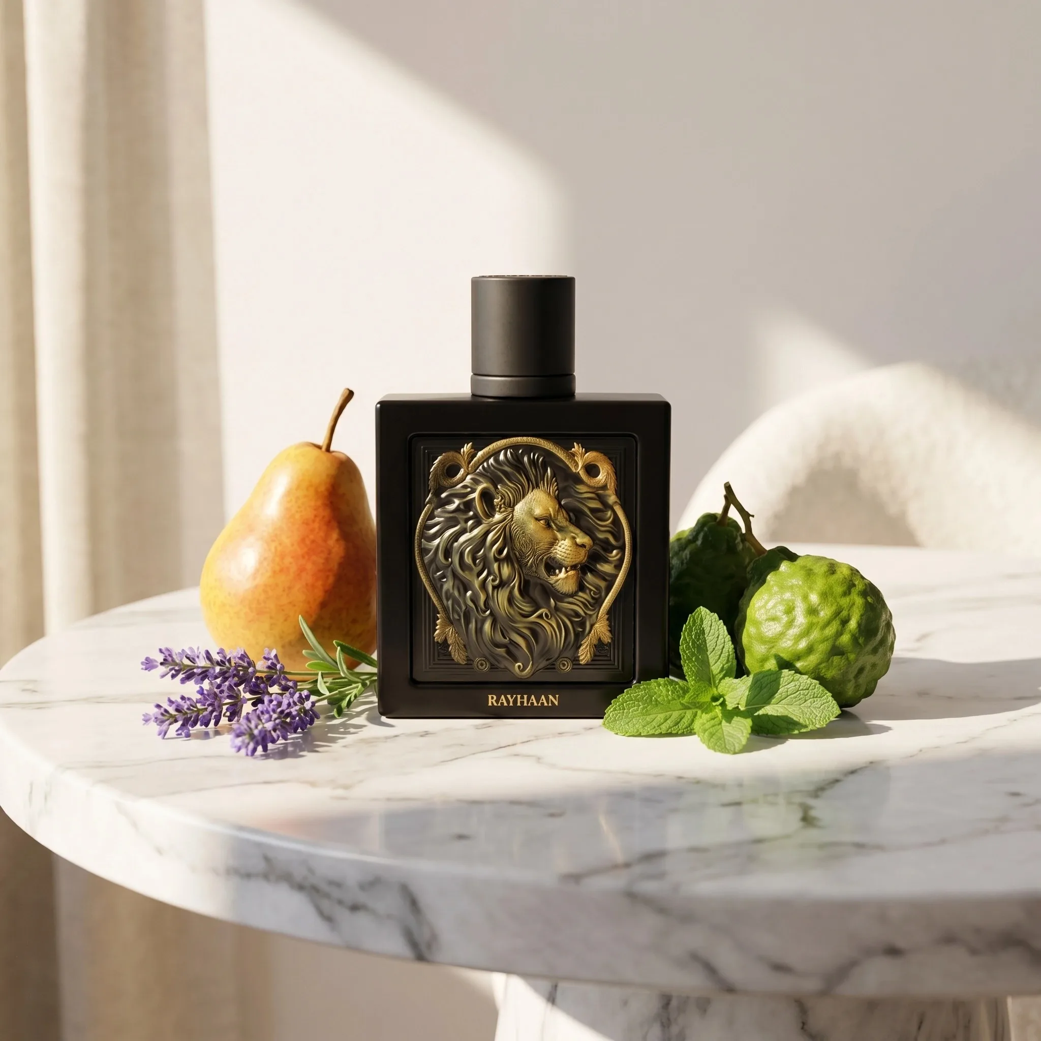 

RAYHAAN Lion Eau De Parfum for Men 100ml 3.4oz Arabian Style Long Lasting Woody Oriental Perfume Premium Quality