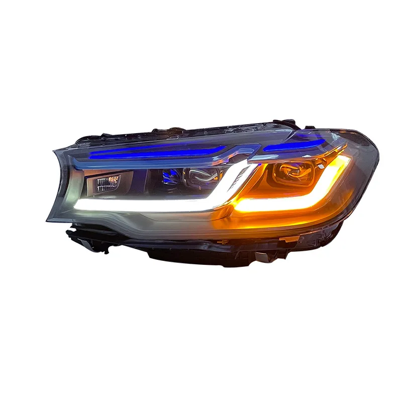 MRD Fit for BMW G38 G30 New 5 Series 2018-2020 LED Headlights Modified Laser Car LED Headlamp Blue Line