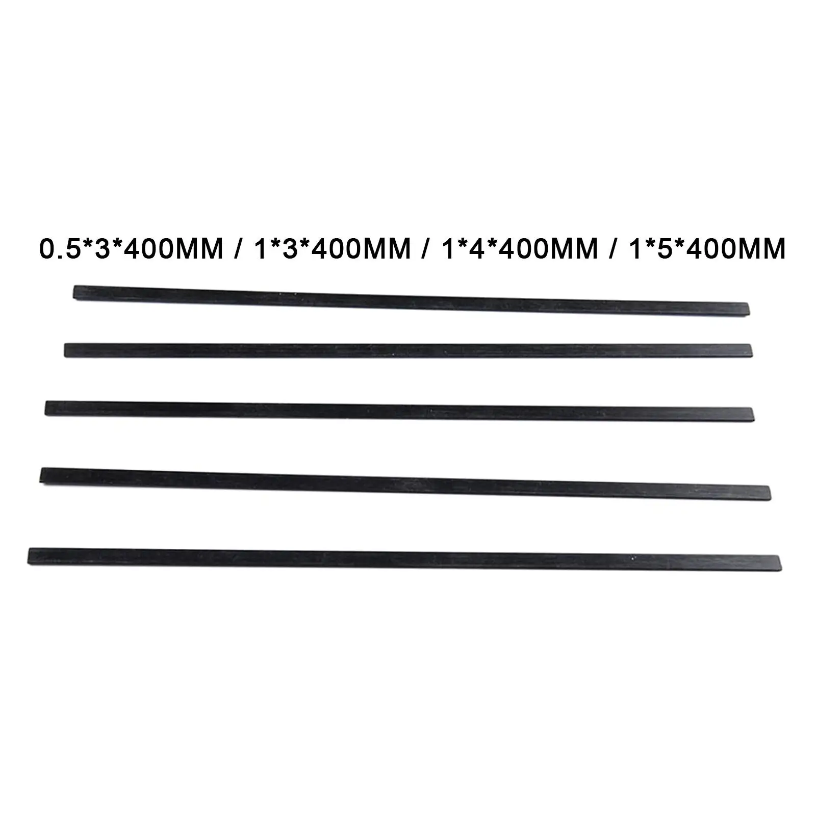 

5x Carbon Fiber Strips High Strength Wear Resistance Carbon Fiber Rods for Model Aircraft RC Planes Radio Controlled Vehicles