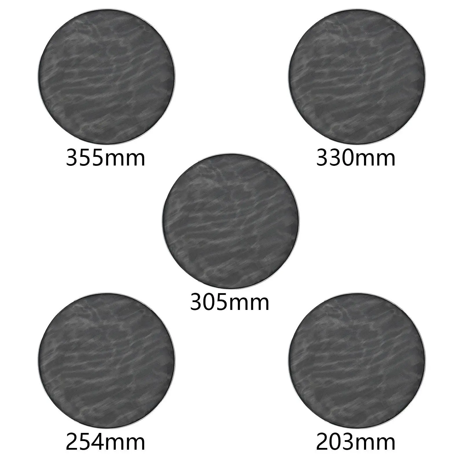 

Bass Drum Head Mesh Silent Drumhead Replacement Accessories Practice Drum Pad Snare Drum Mufflers for Bass Drum Snares Tom Drum
