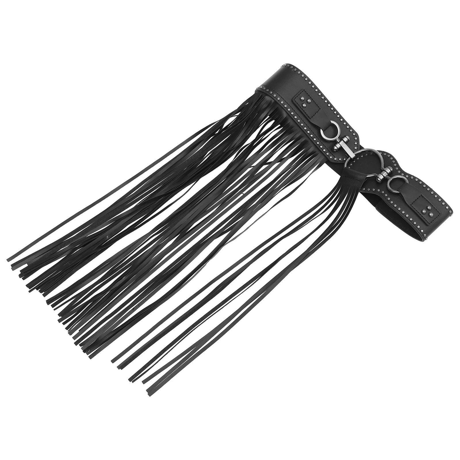 1개 펑크 스타일 스커트 여성용 프리미엄 소재 내구성 있는 태슬 장식 선물 데이트 파티 스커트 펑크 리벳 벨트