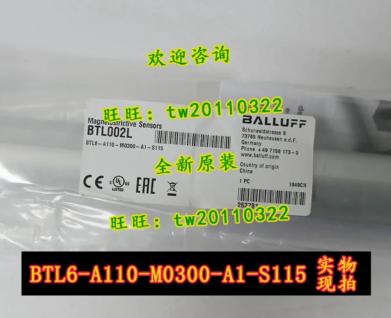 [Physical Photo] BTL6-A110-M0300-A1-S115 Balluff Displacement Sensor