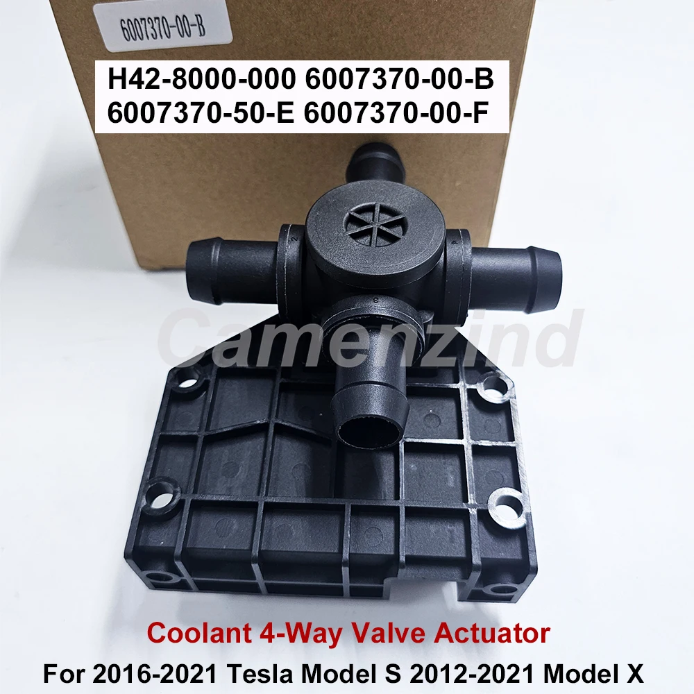 Atuador de Válvula de 4 Vias para Líquido Refrigerante 600737000B H42-8000-000 6007370-00-B 6007370-50-E 6007370-00-F para Tesla Model S X 2012-2021