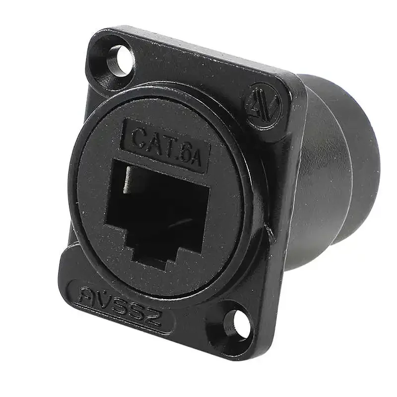 

RJ45 Network Connetor CAT5E CAT6 CAT6A Gigabit 10GE Round DType Crimping Docking Base CAT3 RJ11 4 Core Telephone Socket