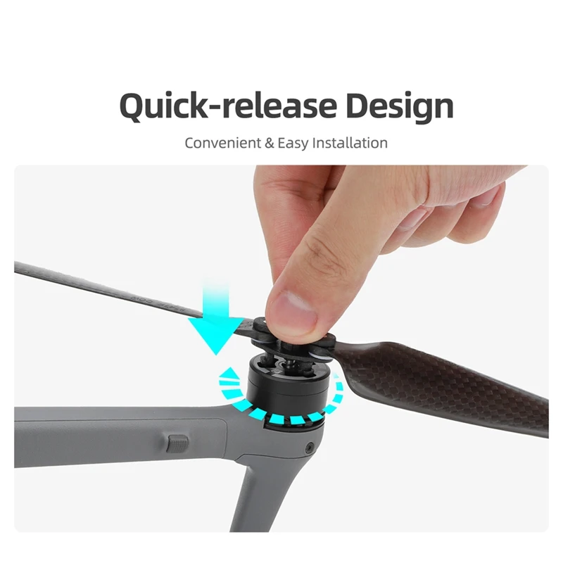 For AIR 3 Carbon Fiber Propeller 8747F Propeller Blade Quick Release High Strength Portable Drone Wing Accessories