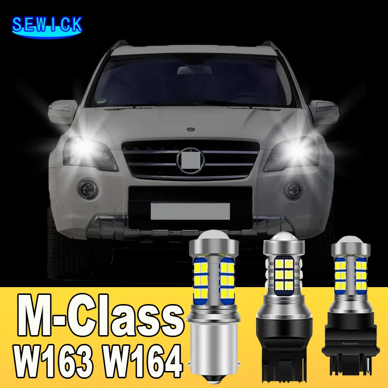 

2x Dual Mode LED Turn Signal+Daytime Running Light DRL Accessories For Mercedes Benz M-Class W163 W164 1998-2011 2005 2006 2007