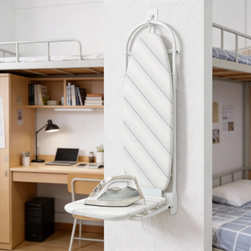 

Настенная гладильная доска с вращающимся хлопковым чехлом, устойчивым к высоким температурам, для общежитий и квартир