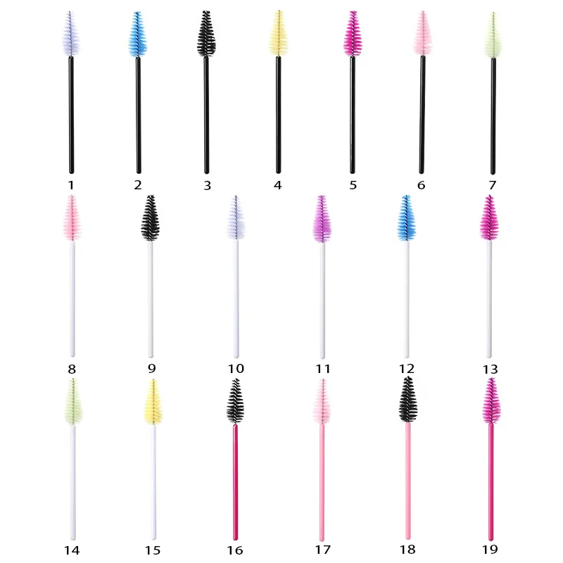Brosse à cils jetable, baguettes de Mascara, peigne à sourcils, bobines, Extension de cils en forme de goutte, outil de maquillage, 100/200