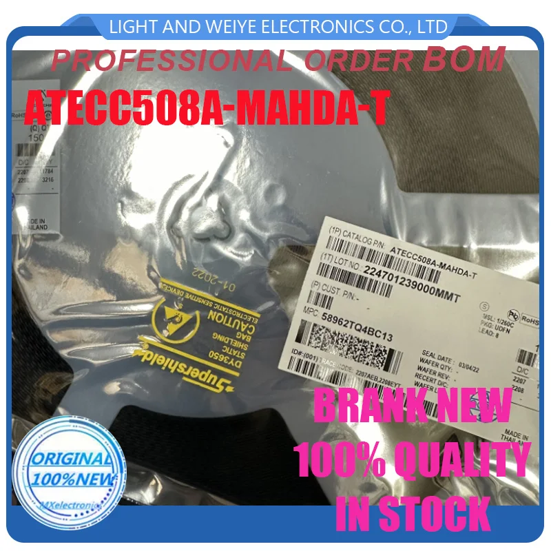 (10pce) ATECC508A-MAHDA-T UDFN8 Original Brand New Microcontroller ATECC508A-MAHDA-B ATECC508A