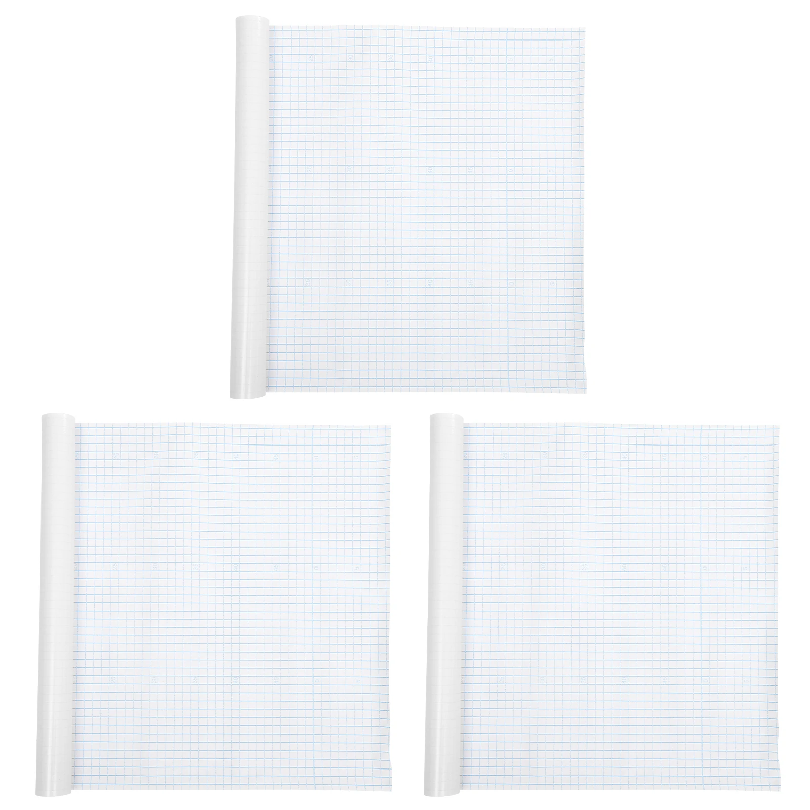 

3 Rolls Self Adhesive Book Cover Protector Pvc Transparent Clear Wrapping For Textbooks Hardcover Multi Size