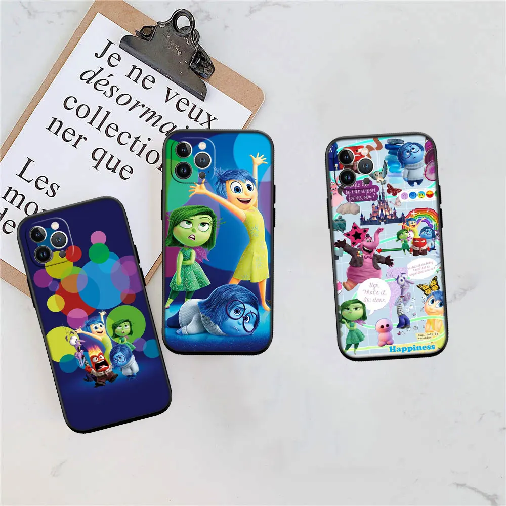 DA54 Inside Out Soft Silicone Case for iPhone 15 14 13 12 11 Pro Max Mini Plus