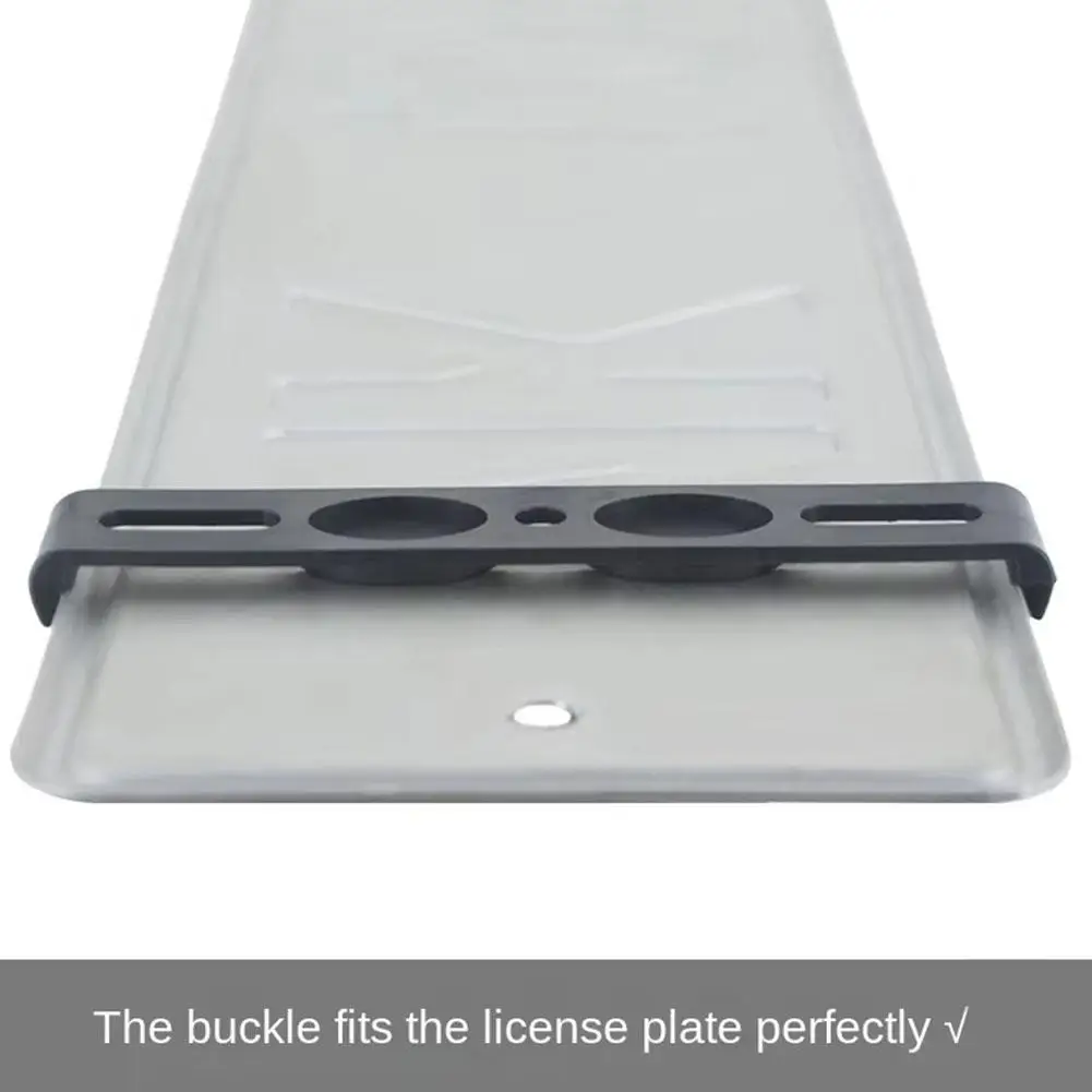 Frameless License Plate Mount 4PCS Weather-Proof Frameless License Plate Frame Car Tag Frame For Front And Rear Car Tags