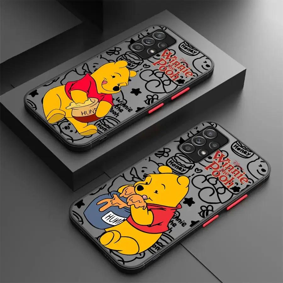 Disney Winnie The Pooh Phone Case for Samsung Galaxy Note 20Ultra 8 9 10Lite Plus A52s A21s A71 A51 A31 A70s A50s A30s A05s image 2