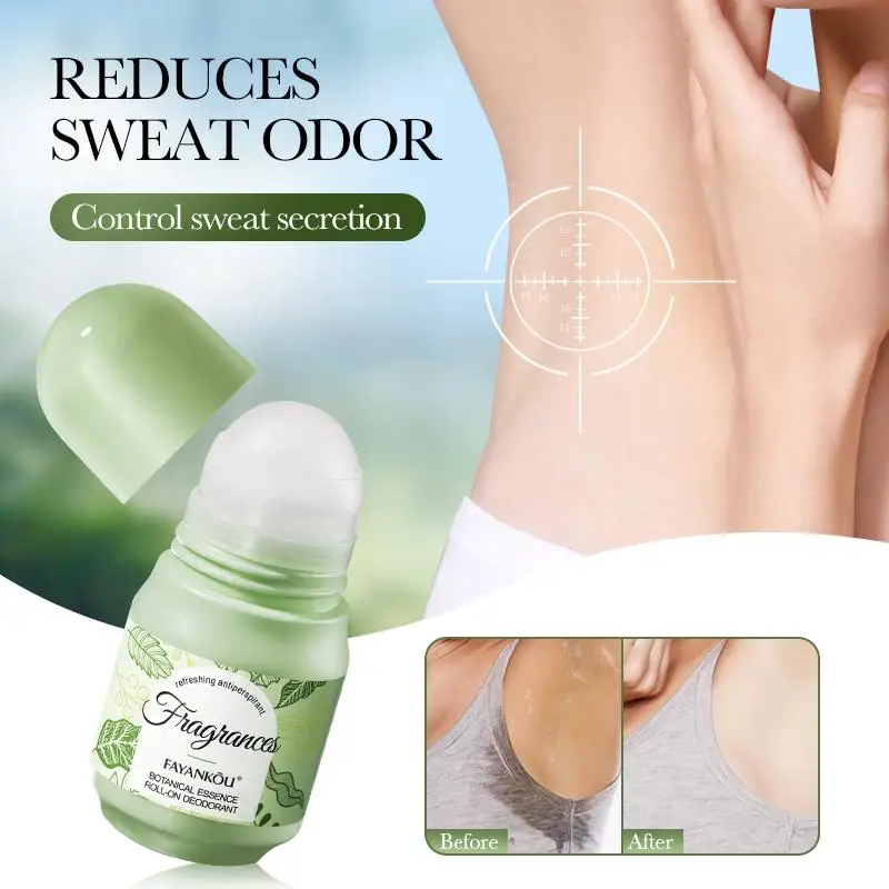 

Fayankou Moisture Freshness Essential Oil Walking Bead Body Deodorant Underarm Deodorant Antiperspirant Lasting Fragrance