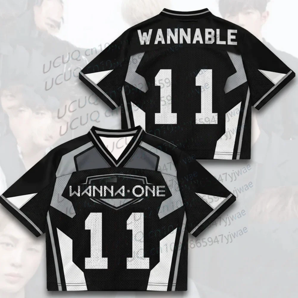 2026 New Summer Men's Women's Wanna One Day Of Come Back Mixed Mesh Jersey Gift For Fans Short Sleeve T-shirt Tops