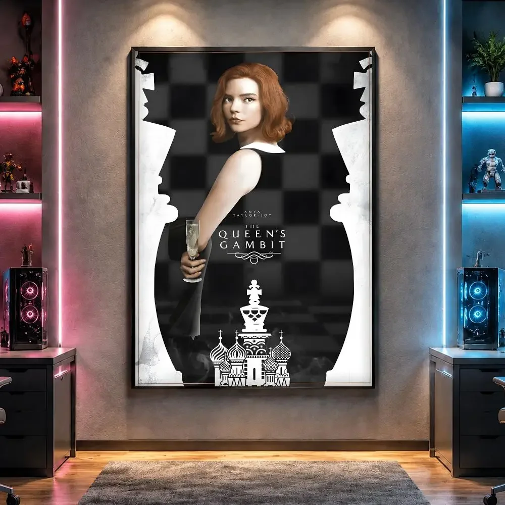Series T-The Queens Gambit Poster Wall Art Bedroom Living Room Dorm Bar Cafe Gym Studio Home Decor Gifts