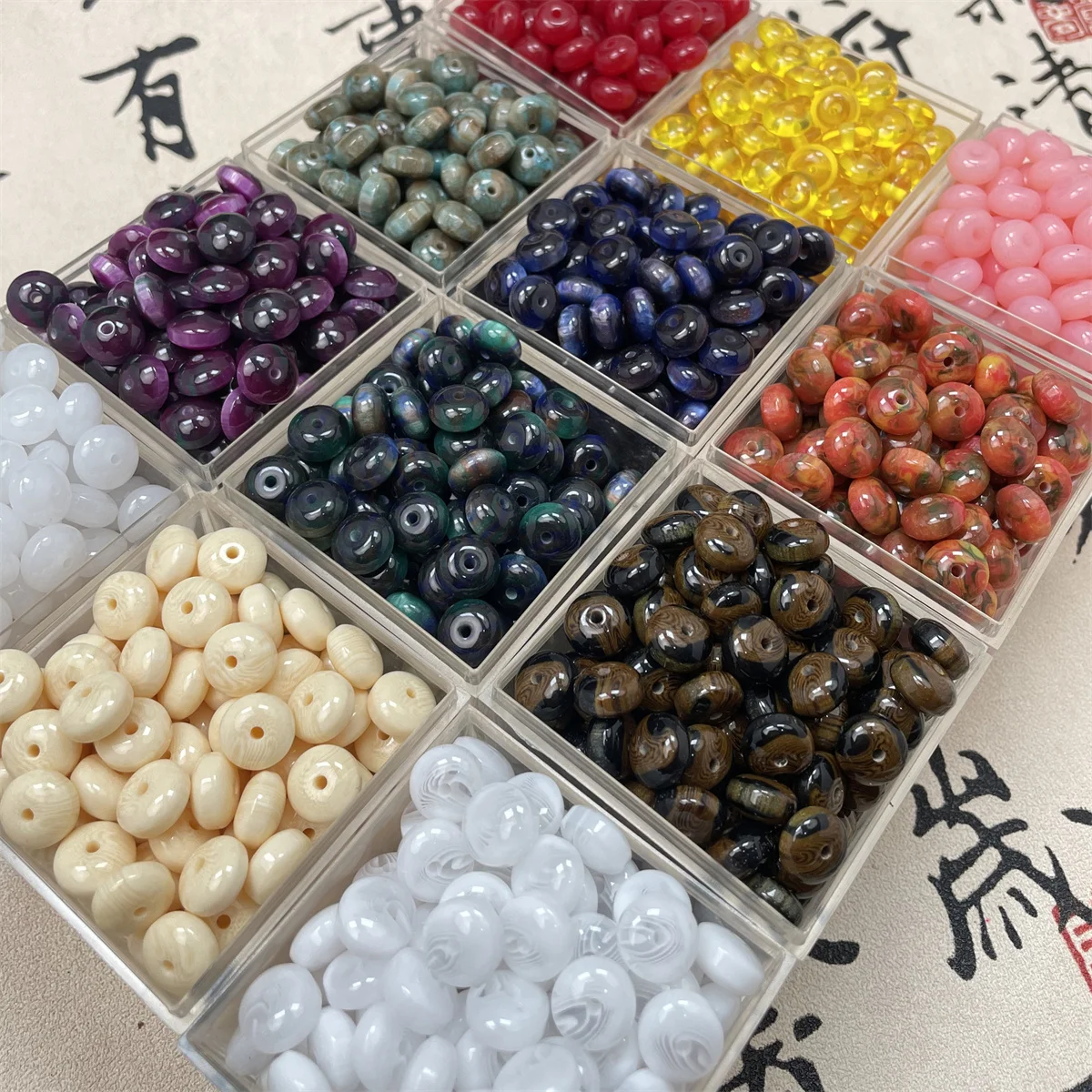 CH34 10mm Round Lovely Beads Beautiful Girl Handmade Diy Beaded Korean Fashion Bracelet Hair Ring Accessories Beads Material