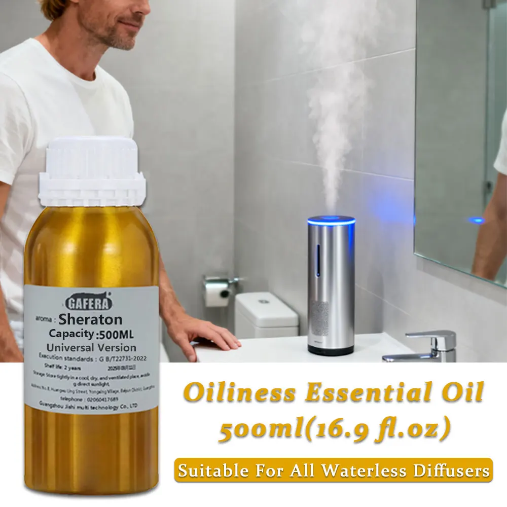 GAFERA 500ml(16.9 fl.oz) Hilton Essential Oils - For All Waterless Diffuser, Hotel Diffuser Supplement Aromatherapy Oil