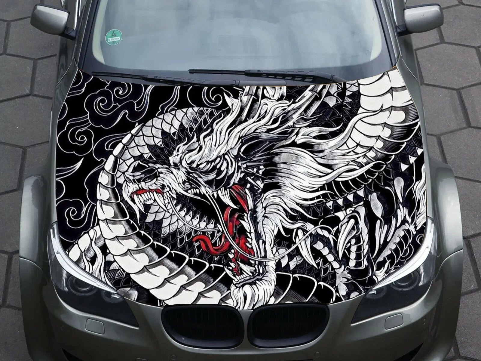Car Hood Decals Animal Vinyl Stickers Graphic Packaging Decals Truck Decals Truck Graphics Hood Decals, Dragon, F150, Jeep