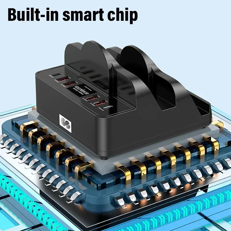 vikefon-110w-usb-c-急速充電ステーション-pd-qc30-pps-タイプ-c-急速充電デュアルワイヤレス充電器-iphone-15-14-pro-max-samsung用