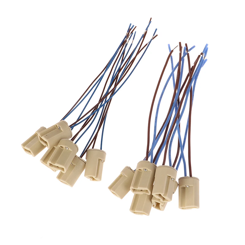 6pcs* G9 Lamp Base Ceramic Connector Base Socket With 15CM line for LED Halogen Bulb Light