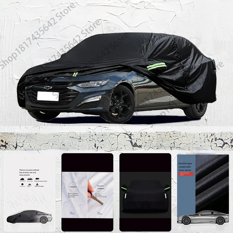 

For Chevrolet Malibu Anti-UV Sun Shade Rain Snow Resistant Dustproof Black Cover Car umbrella Full Car Cover Outdoor Protection