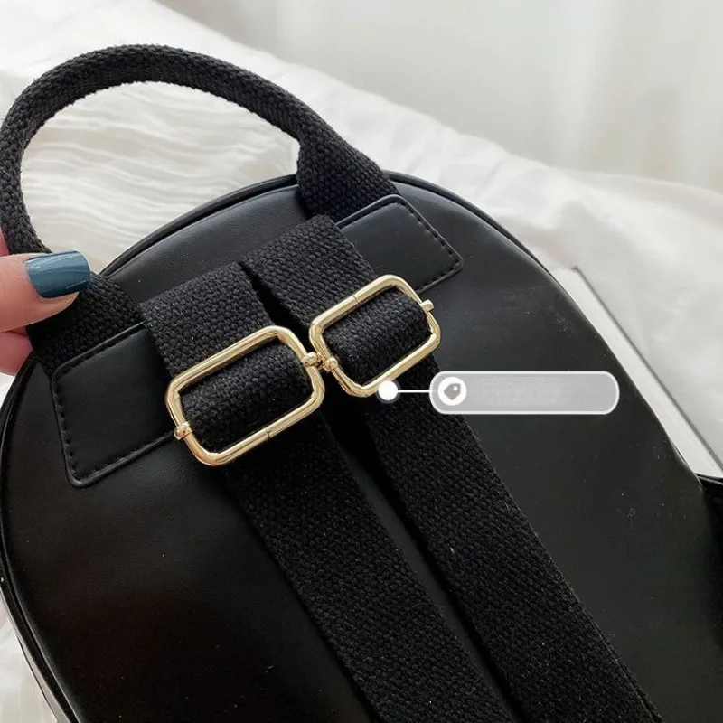 2024 New Backpack Women's Simple Versatile Backpack Large Capacity Travel Bag Fashion Student PU Backpack Korean Version Bag