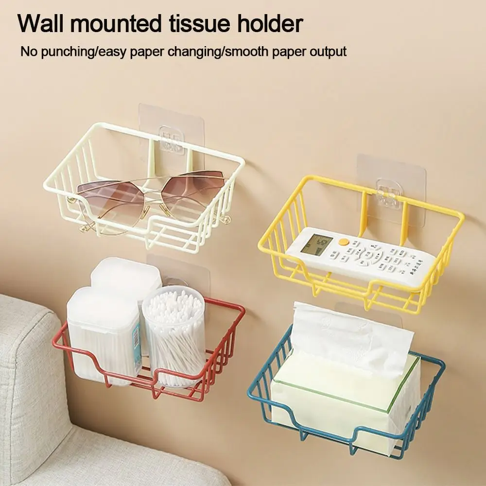 Wall Mounted Paper towel box Useful Detachable Multifunctional Household Storage rack Cosmetic Organizer