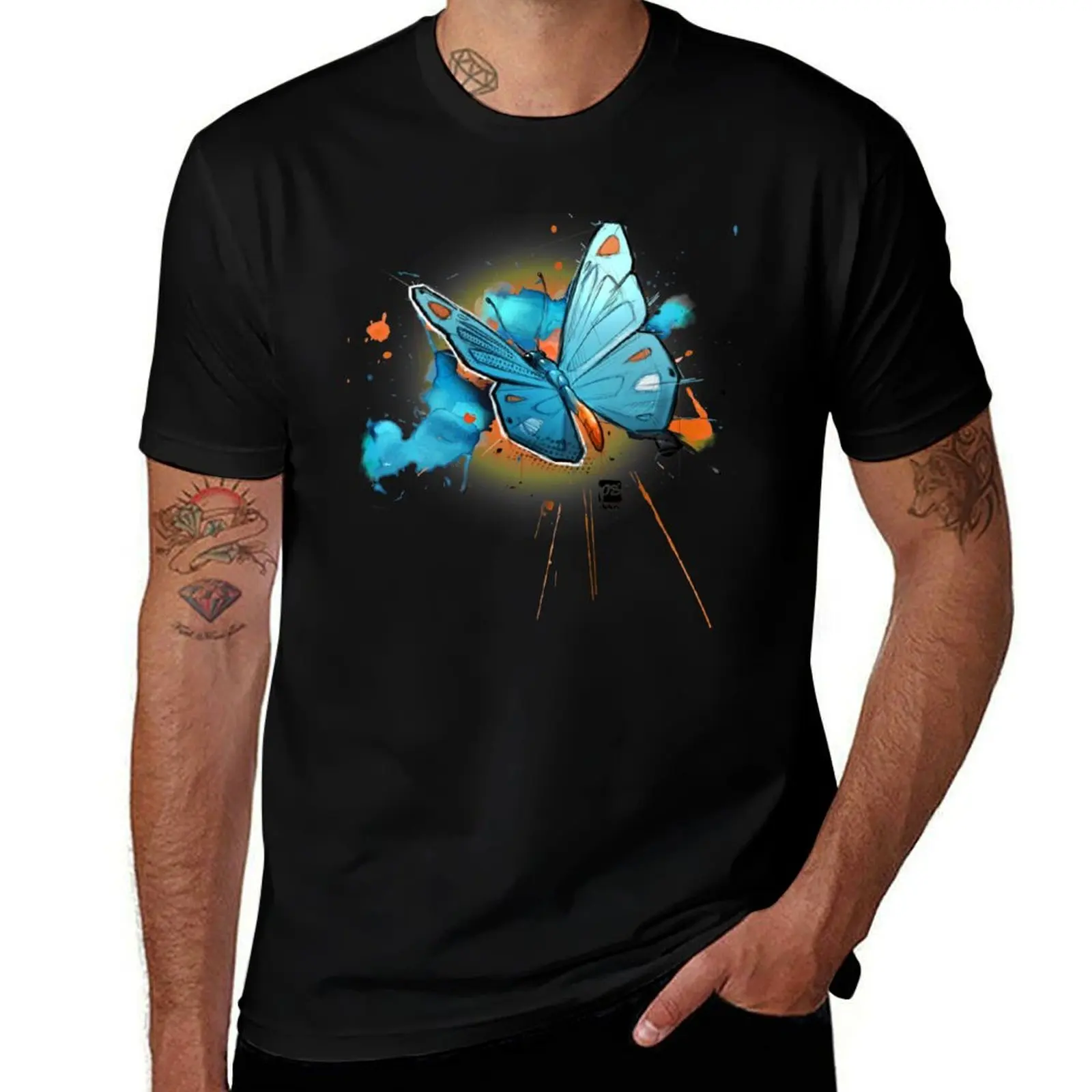 

butterfly psdelux T-Shirt anime figures customs vintage anime shirt men clothings