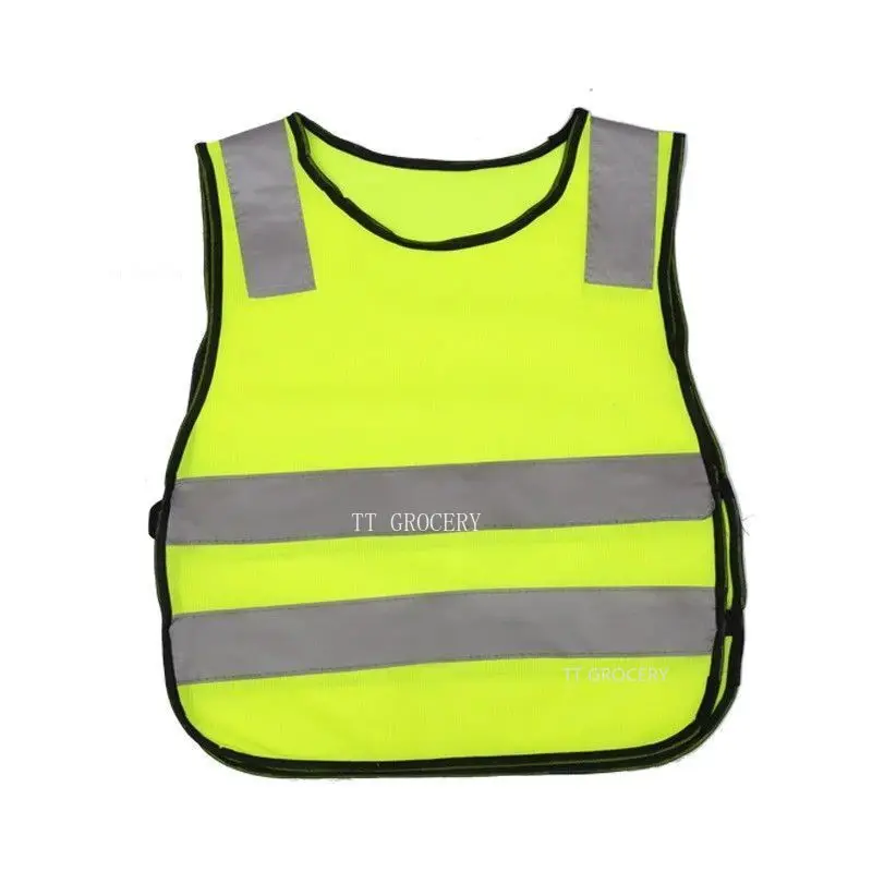 Kids Safety Vest High Visability Jacket for School Children Sanitation Worker Fitness Equipment Accessories Security Protection