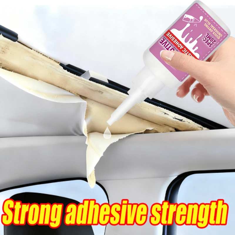 Seamless Gel Adhesive - High Viscosity Transparent Non-Drip Glue for Car Repairs, Headlight Sealant, Fast-Drying Elastic Long-Lasting Adhesive for Diamond Painting and Car Modification, Car Glue, Transparent Quick-Drying, for Repairing Cracks, Holes, and Tears in Car Headlights and Taillights, Suitable for Bumper Repair