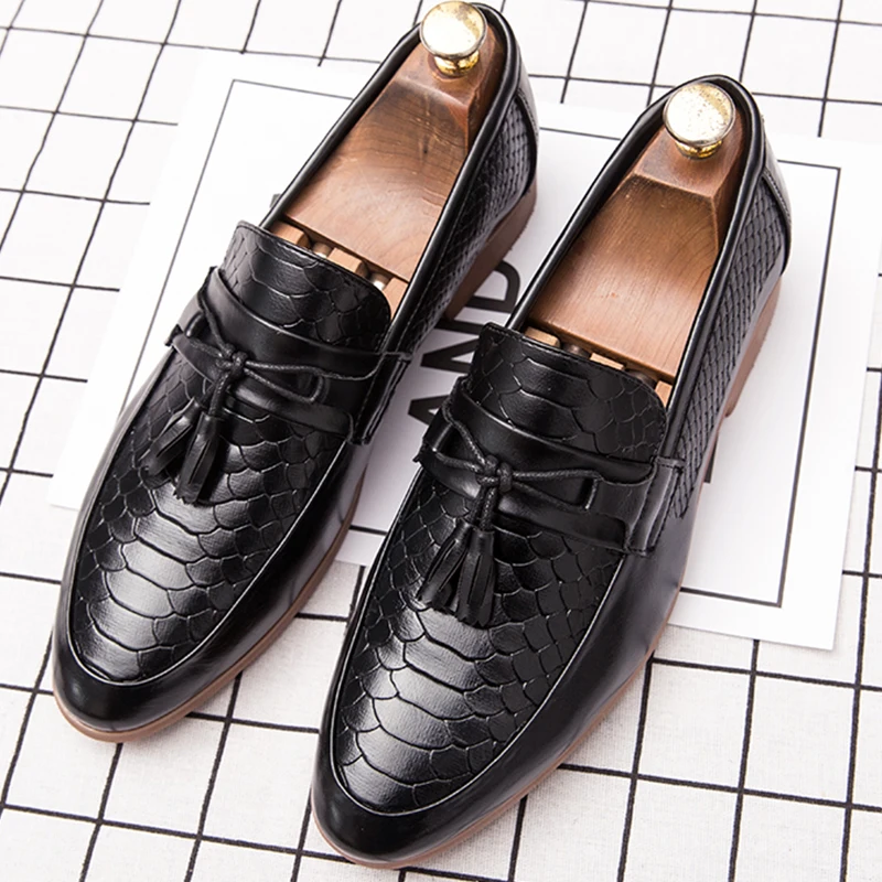 

Trend Men's Dress Shoes Classic Formal Leather Shoes Men Loafers High Quality Casual Business Social Party Shoes Male