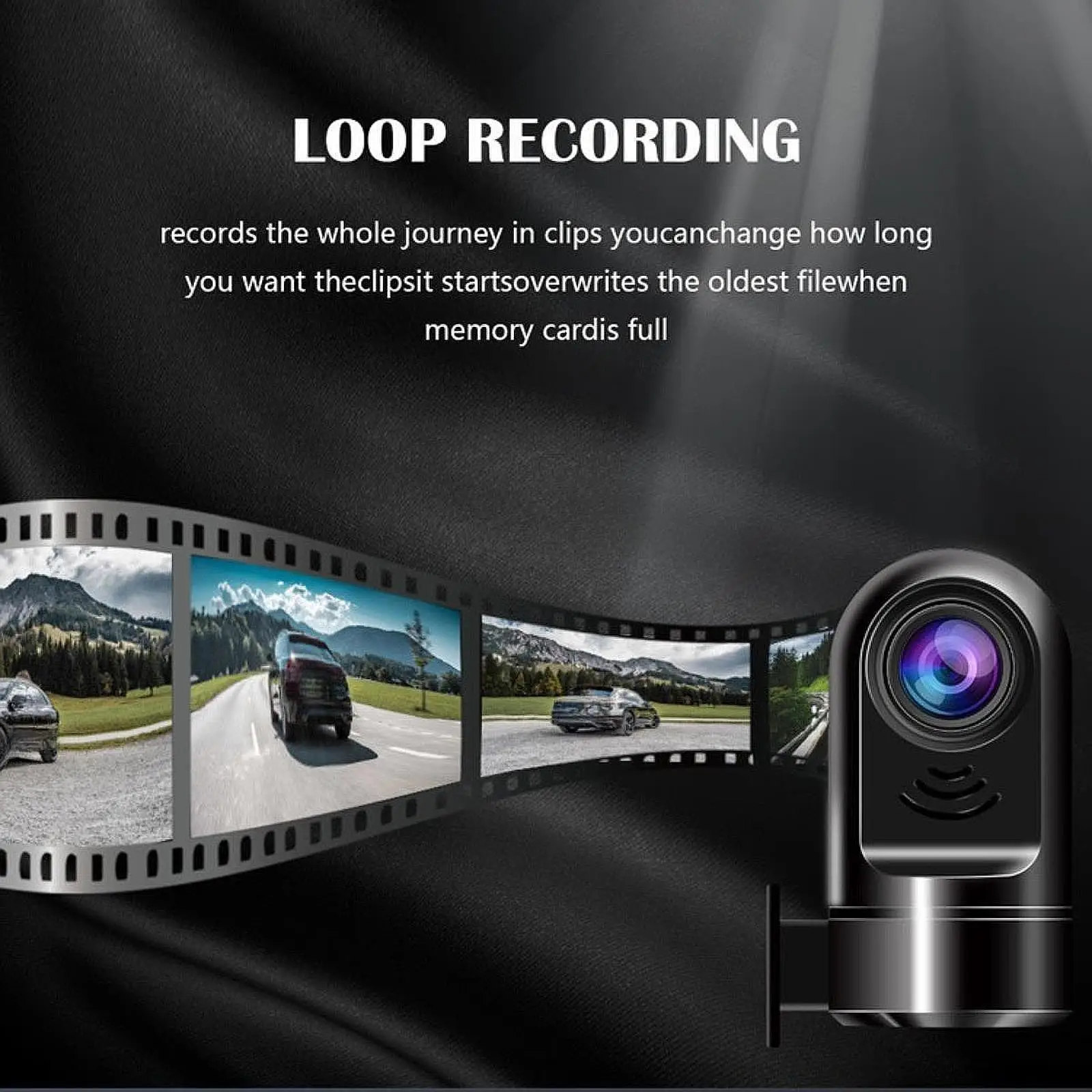 Dashboard Camera Easily Install 170° Wide Angle Assembly Premium Dash Camera