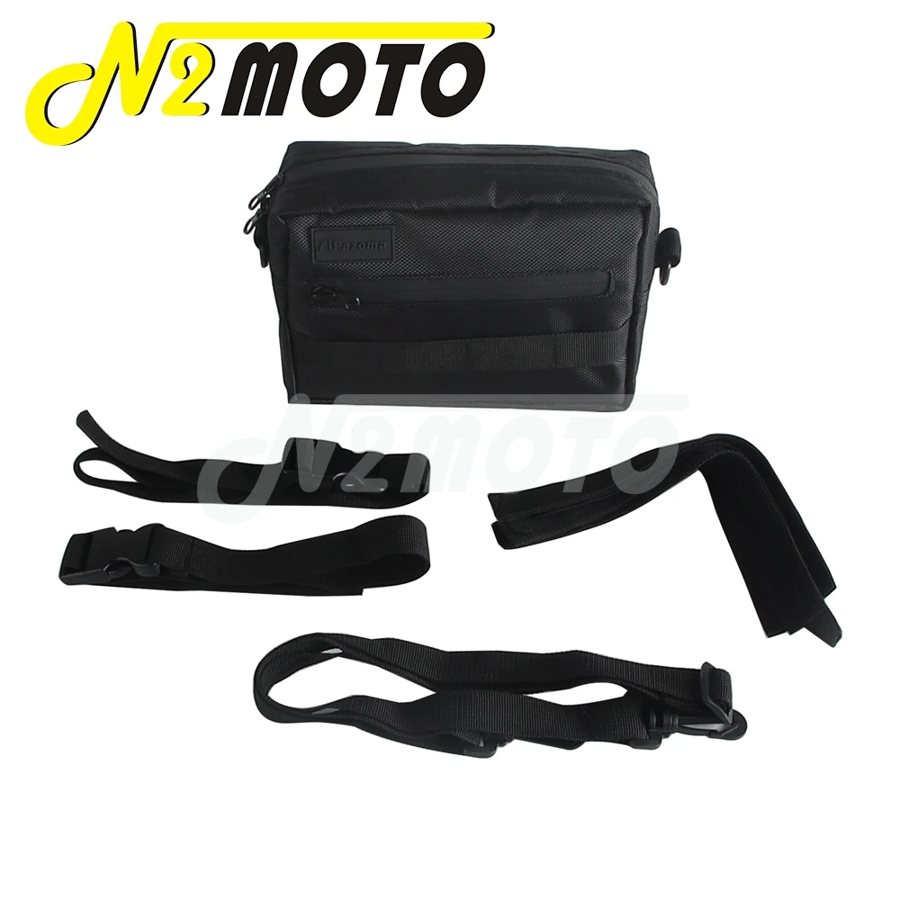 1680D Ballistic Nylon Waterproof Traveller Bar Handlebar T-Bar Bags Front Fork Tool Storage Bag For Harley Sportster XL 883 1200