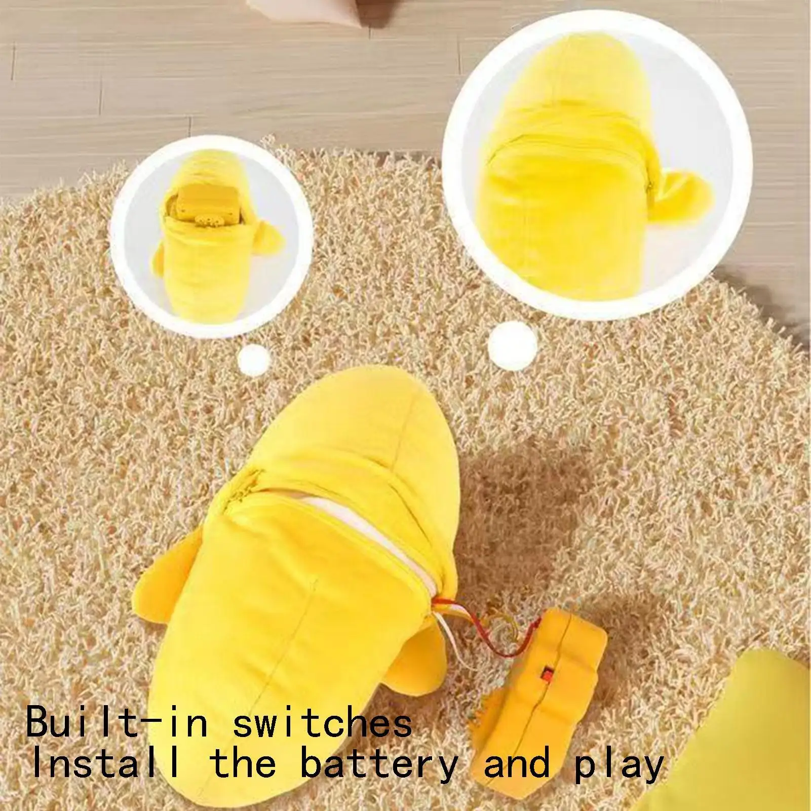 creative Banana Pillow human-sensing banana metronome plush toy parent-child interactive Banana Toy Birthday gifts for kids