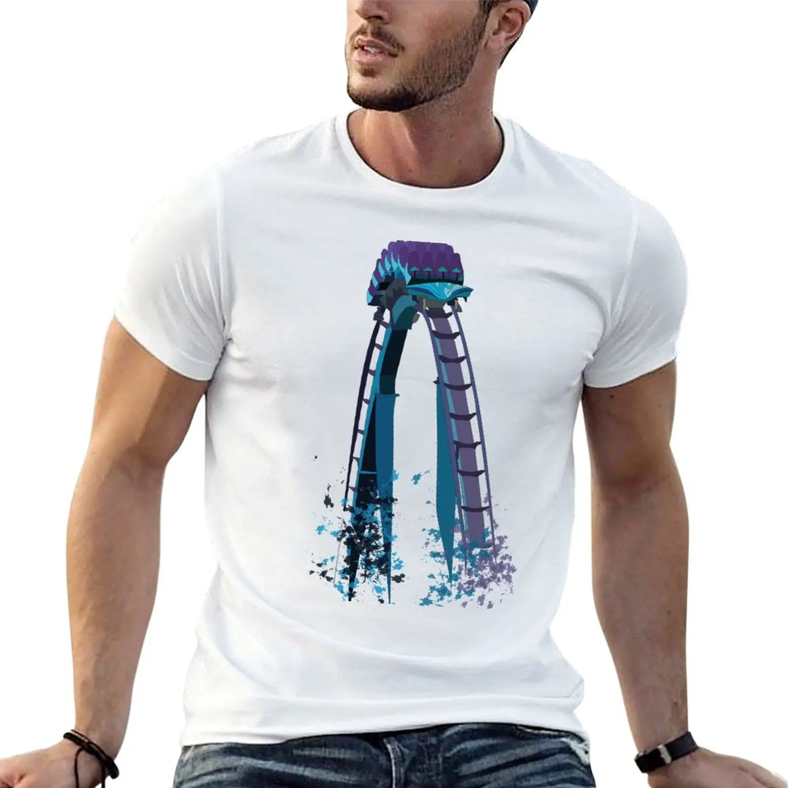 Mako SeaWorld Paint Splash T-Shirt Utility Casual Work T-Shirt