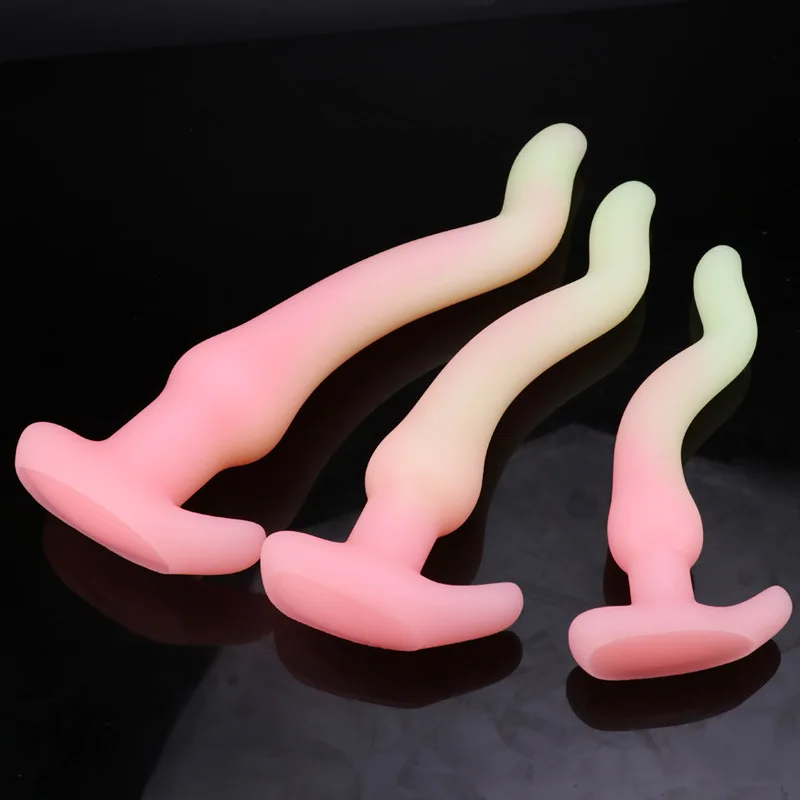 3 Sizes Over Length Anal Plug Silicone Finger Dildo Stimulate Anus Vagina Buttplug Penis Masturbator Anal Dilator Couple Sex Toy