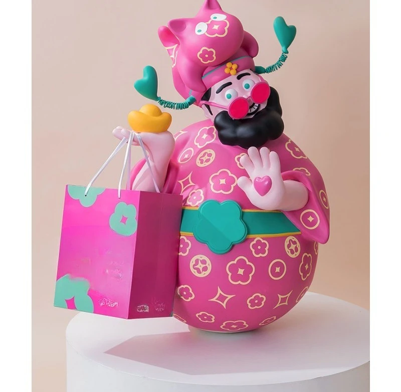 God of Wealth figure ornament opened Hotel front desk store checkout page housewarming gift