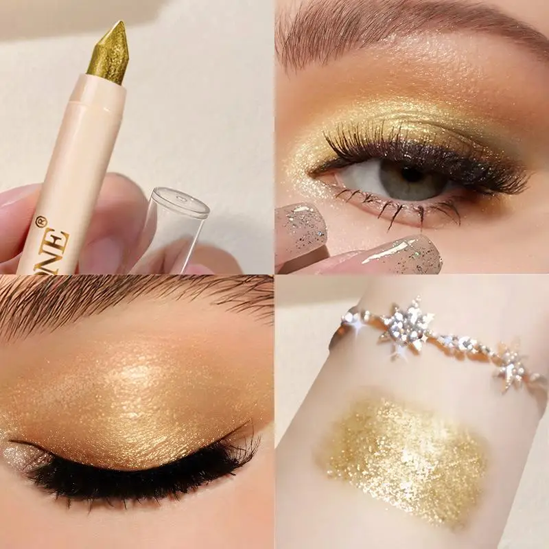 قلم ظلال عيون بيرليسسينت من بيسيمون، تبرز العين، تفتيح العيون، مقاوم للماء والعرق، مستحضرات تجميل للعين