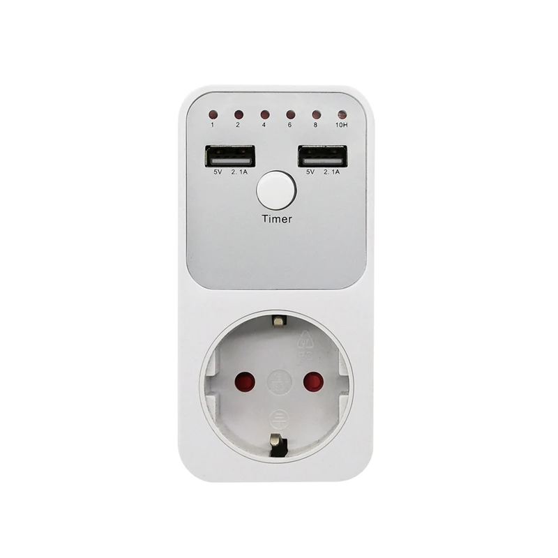 1 Piece Voltage Relay Digital Timer Socket Switch 6 Hour 220V 230V Appliance Time Controler EU Plug