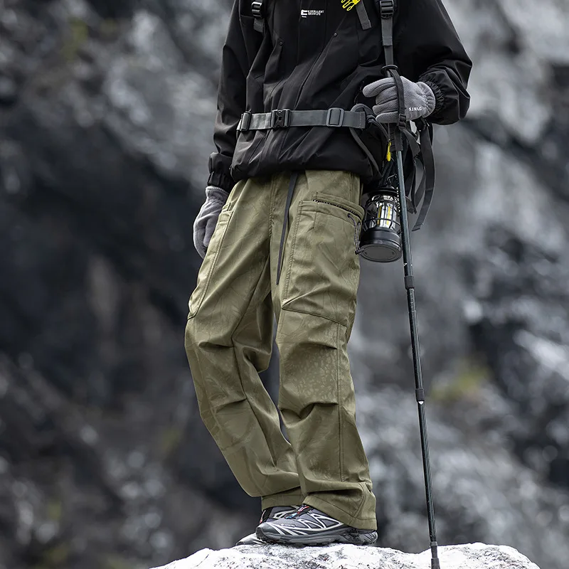 Ice Silk Waterproof Pants Outdoor Overalls Men's