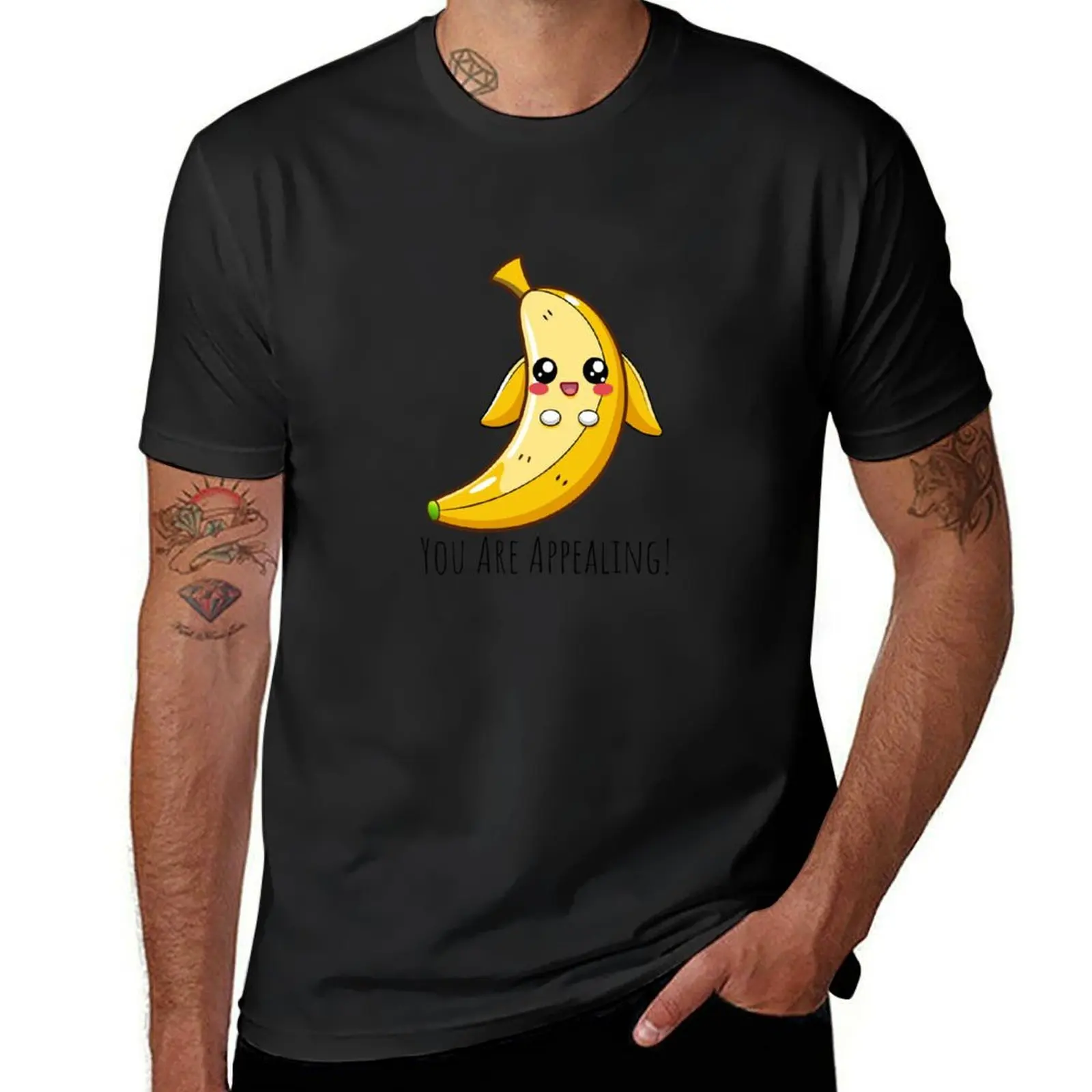 You Are Appealing - Whimsical Banana Pun Design T-Shirt cute tops anime clothes Men's t-shirts