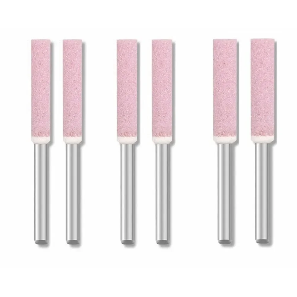6Pcs Chainsaw Sharpener Grinding Head 4/4.8/5.5mm 3mm Shank For Stone File Grinding Tools Electric Grinder Garden Tool Parts