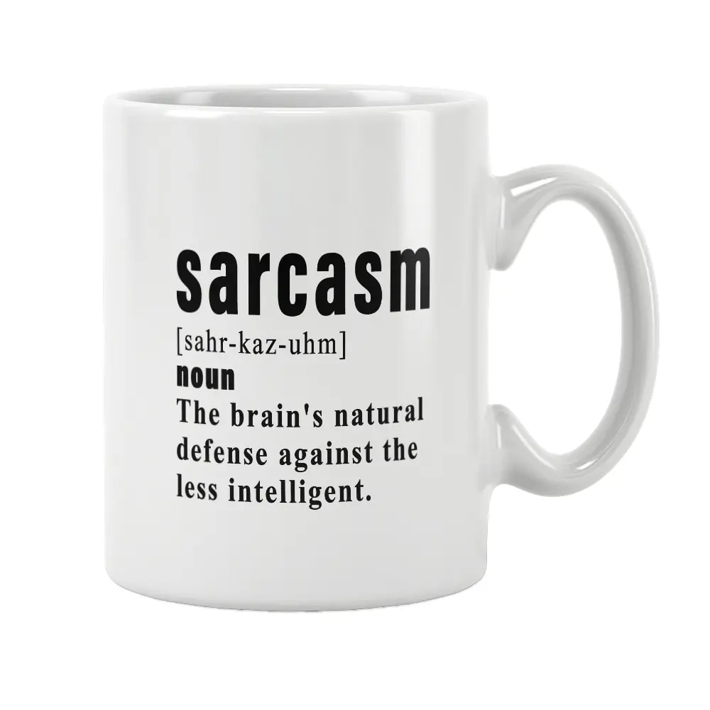 Sarcasm Noun Dictionary Mug Coffee Cup White Ceramic Office&Home Women Men Happy Funny Birthday Gift Ideas