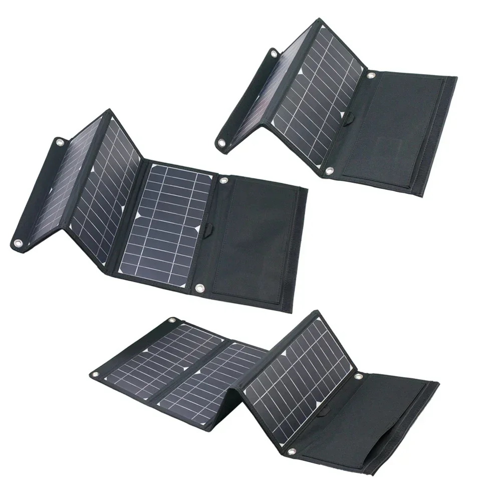 15W 21W 28W Foldable Portable Solar Panel Charger  2 USB DC12V Port for Cell Phone IPhone IPad Samsung Tablet