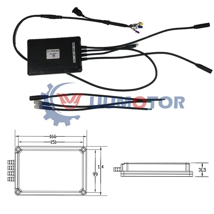 M E Braking or EMB Braking 40A Dual Drive Bldc Motor Controller